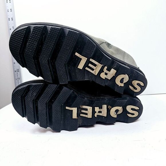 SOREL JOAN OF ARCTIC WEDGE II ZIP BOOTIE SIZE Charcoal Gray Sz 8 - Picture 7 of 8